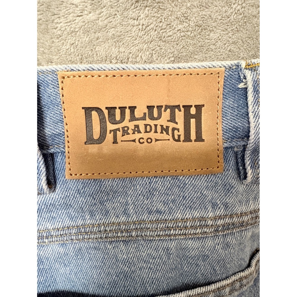 Duluth Trading Co‎ Mens Jeans Light Wash Denim Straight Fit 46x32 - Picture 8 of 12
